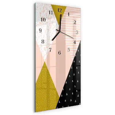 Rechthoekige glas klok verticaal Patroon