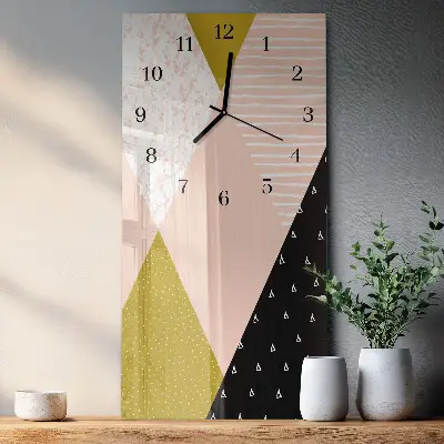 Rechthoekige glas klok verticaal Patroon