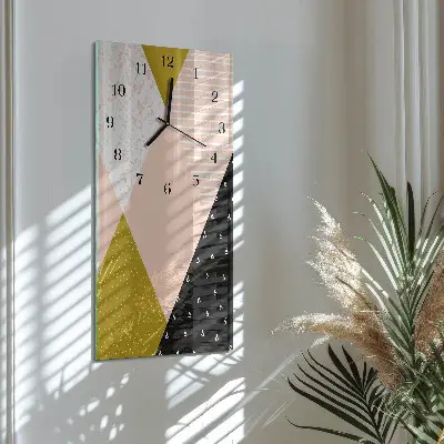 Rechthoekige glas klok verticaal Patroon