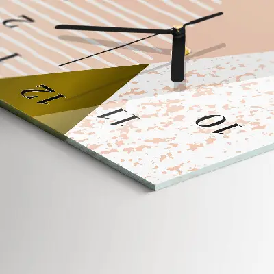 Rechthoekige glas klok verticaal Patroon