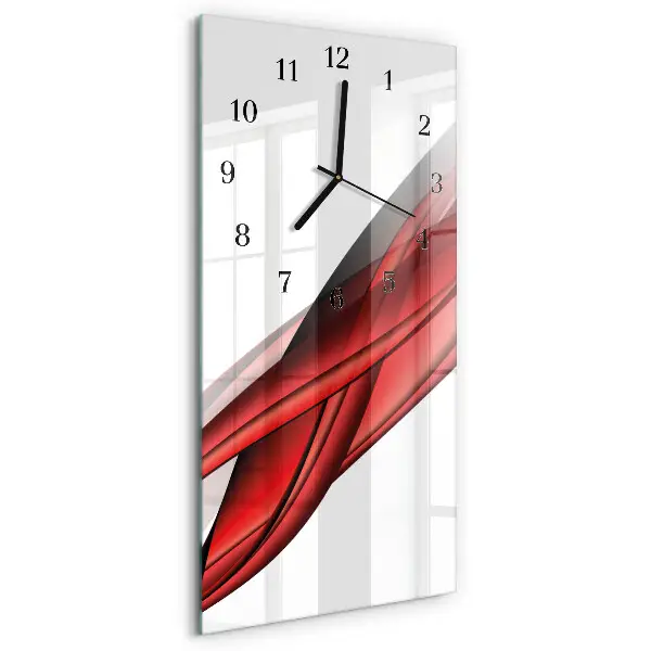 Decoratieve glazen klok verticaal Abstractie