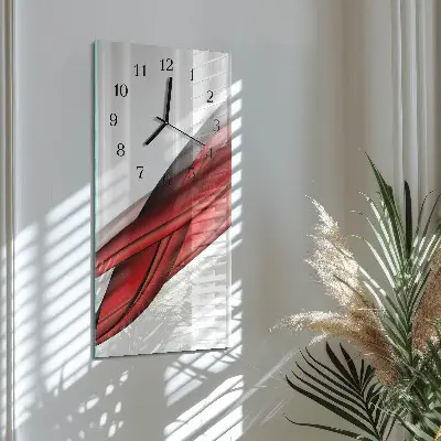 Decoratieve glazen klok verticaal Abstractie
