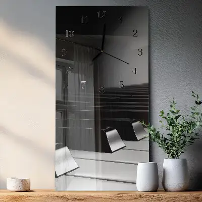 Glazen klok verticaal Pianotoetsen