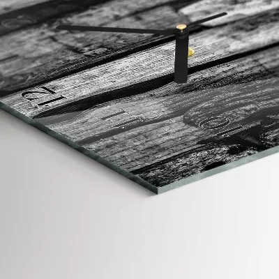 Verticale moderne glazen wandklok Borden