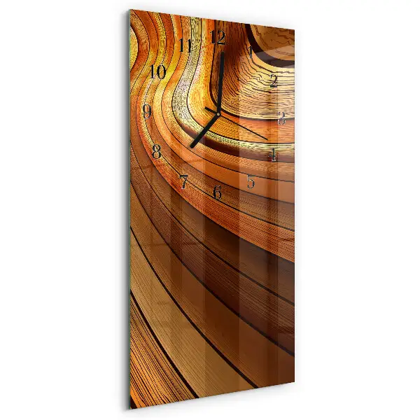Decoratieve glazen klok verticaal Abstractie