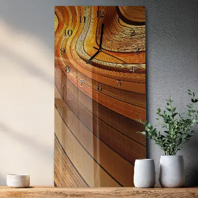 Decoratieve glazen klok verticaal Abstractie