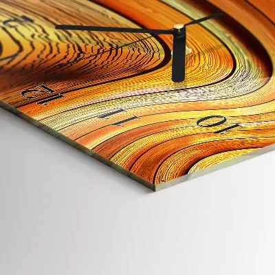 Decoratieve glazen klok verticaal Abstractie