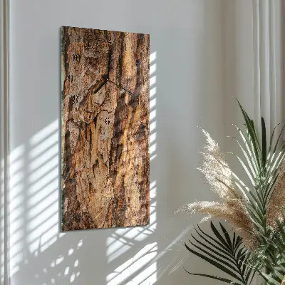 Rechthoekige glas klok verticaal Boomschors