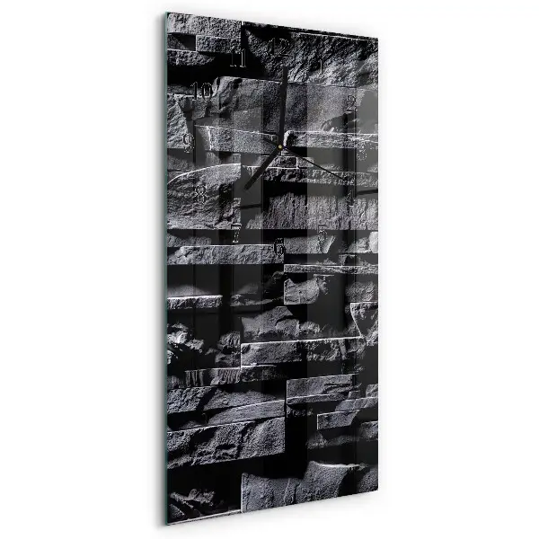 Decoratieve glazen klok verticaal Stenen