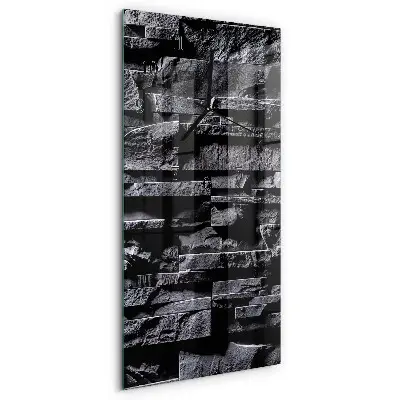 Decoratieve glazen klok verticaal Stenen