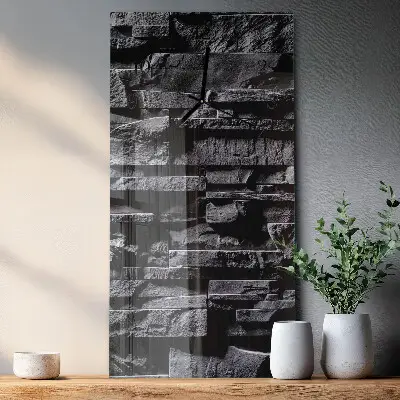 Decoratieve glazen klok verticaal Stenen