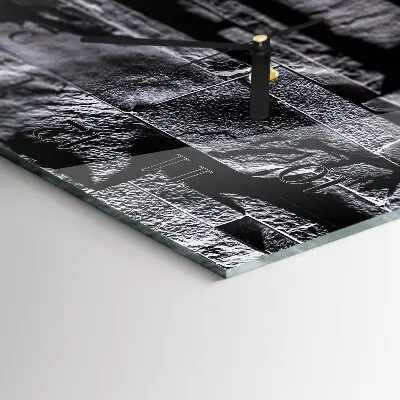 Decoratieve glazen klok verticaal Stenen