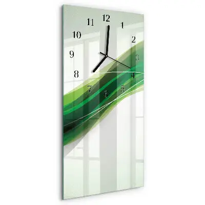 Decoratieve glazen klok verticaal Abstractie