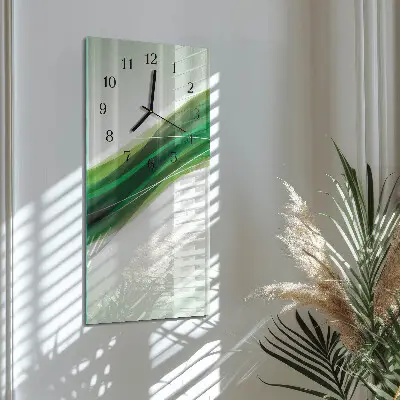 Decoratieve glazen klok verticaal Abstractie