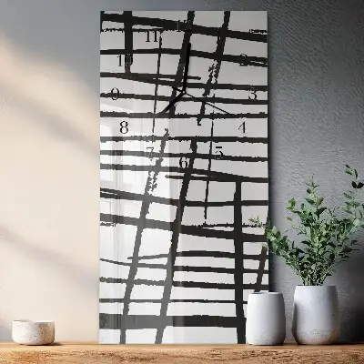 Rechthoekige glas klok verticaal Patroon