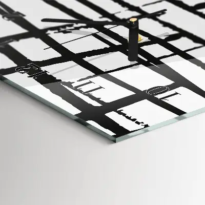 Rechthoekige glas klok verticaal Patroon