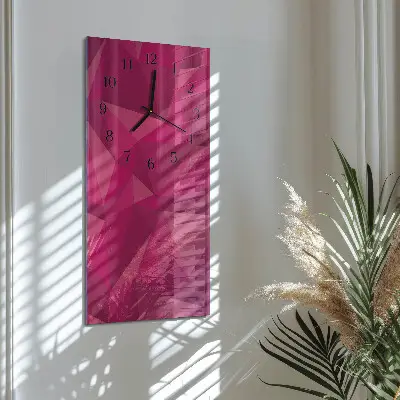 Rechthoekige glas klok verticaal Abstractie