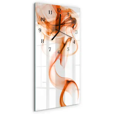 Verticale moderne glazen wandklok Patroon