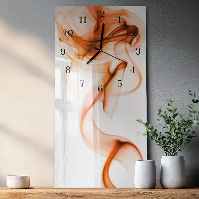 Verticale moderne glazen wandklok Patroon