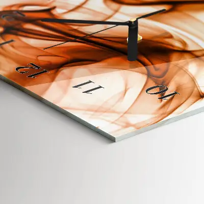 Verticale moderne glazen wandklok Patroon