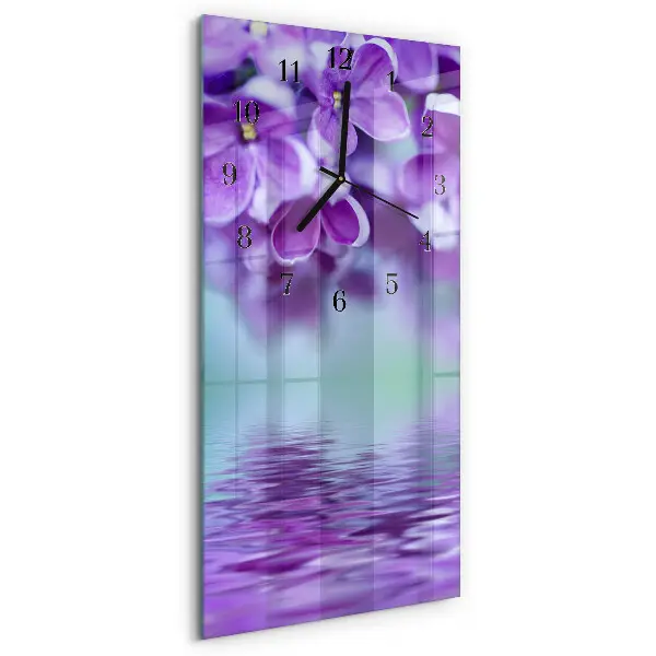 Decoratieve glazen klok verticaal Zonder