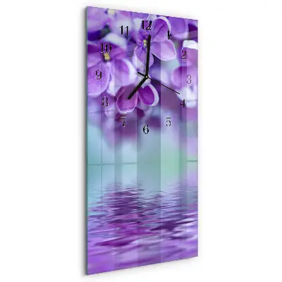 Decoratieve glazen klok verticaal Zonder