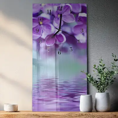 Decoratieve glazen klok verticaal Zonder
