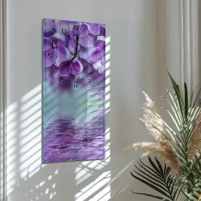 Decoratieve glazen klok verticaal Zonder