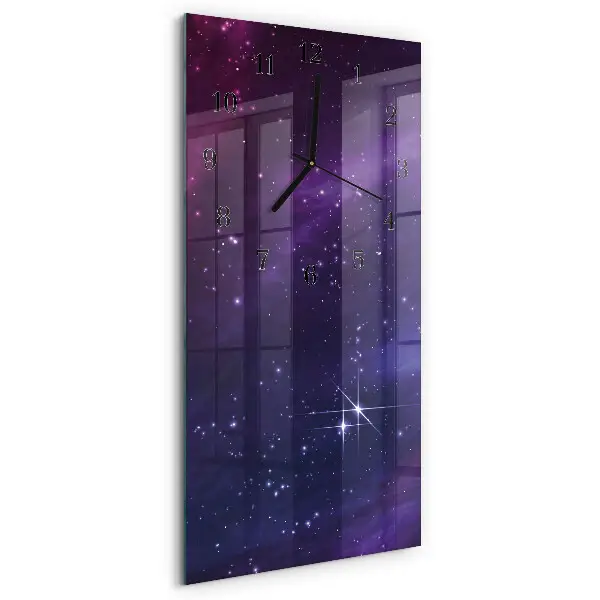 Decoratieve glazen klok verticaal Verschijning
