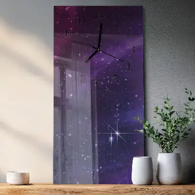 Decoratieve glazen klok verticaal Verschijning