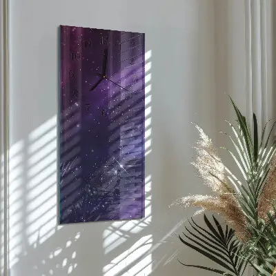 Decoratieve glazen klok verticaal Verschijning