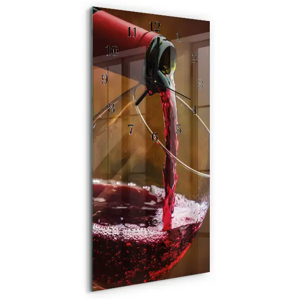 Rechthoekige glas klok verticaal Wijn