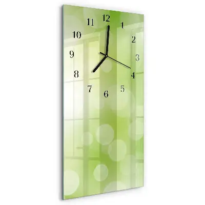 Verticale moderne glazen wandklok Patroon