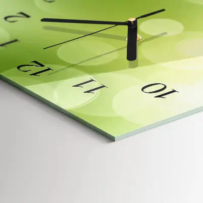 Verticale moderne glazen wandklok Patroon