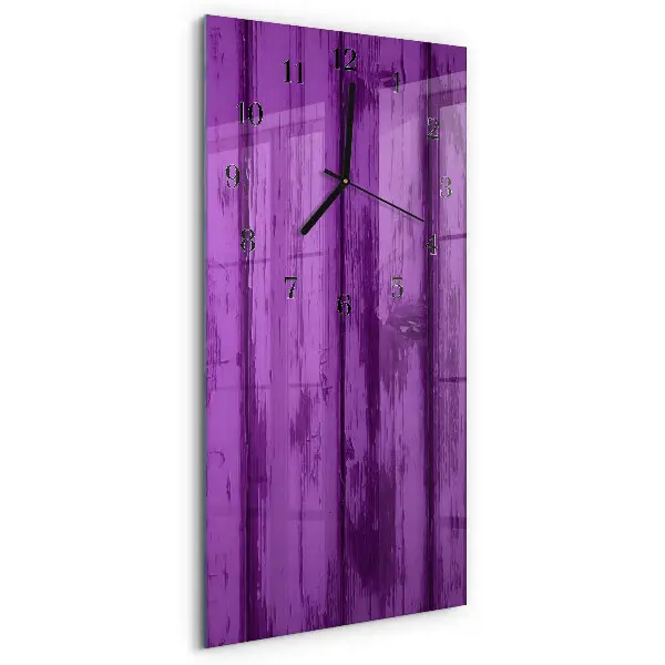 Decoratieve glazen klok verticaal Hout