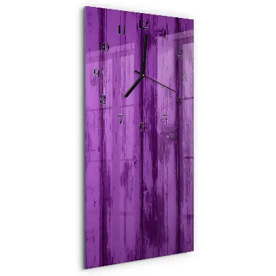 Decoratieve glazen klok verticaal Hout