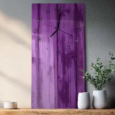 Decoratieve glazen klok verticaal Hout