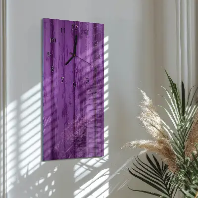Decoratieve glazen klok verticaal Hout