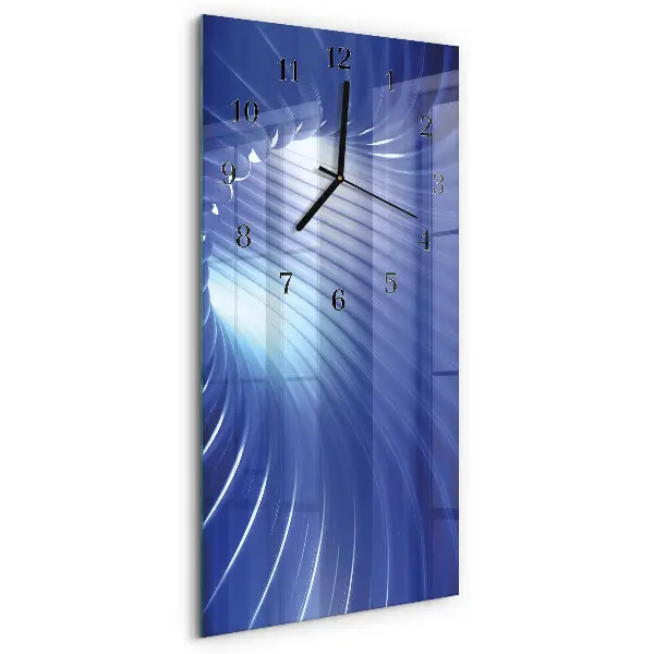 Decoratieve glazen klok verticaal Vortex