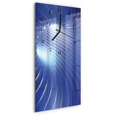Decoratieve glazen klok verticaal Vortex
