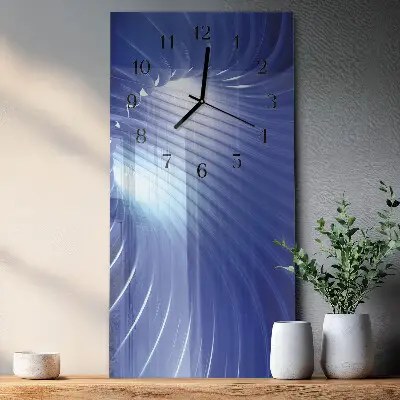 Decoratieve glazen klok verticaal Vortex