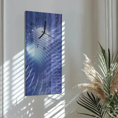 Decoratieve glazen klok verticaal Vortex