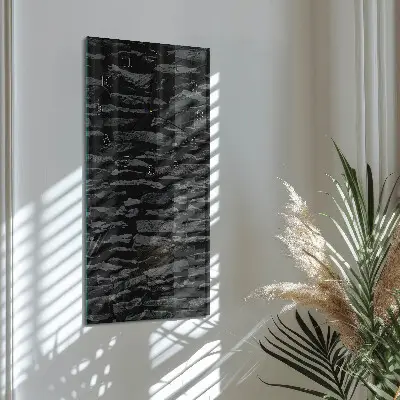 Rechthoekige glas klok verticaal Stenen muur