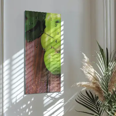 Decoratieve glazen klok verticaal Appeltafel