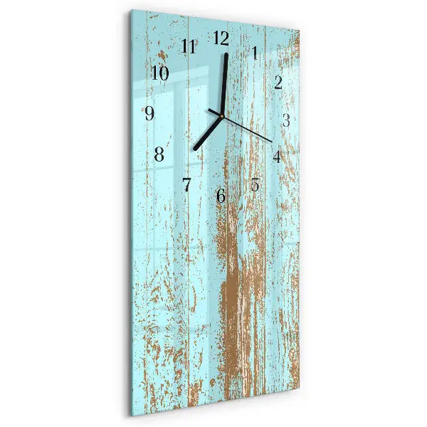 Rechthoekige glas klok verticaal Hout