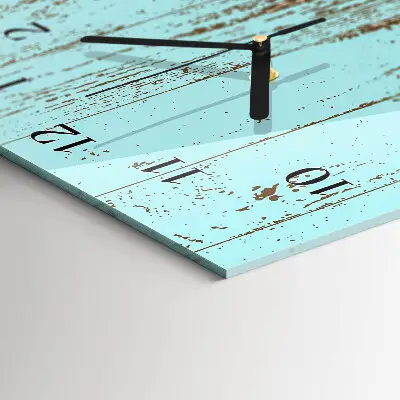 Rechthoekige glas klok verticaal Hout