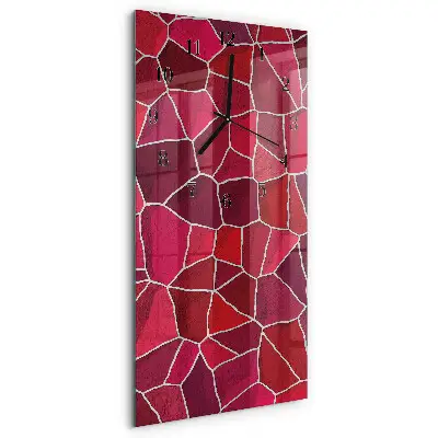 Rechthoekige glas klok verticaal Steenpatroon