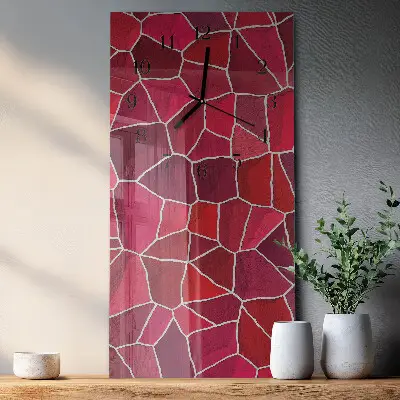 Rechthoekige glas klok verticaal Steenpatroon