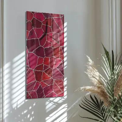 Rechthoekige glas klok verticaal Steenpatroon