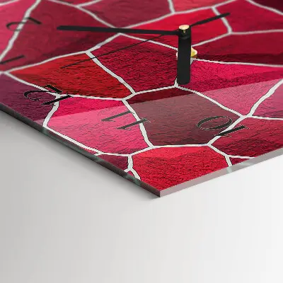 Rechthoekige glas klok verticaal Steenpatroon